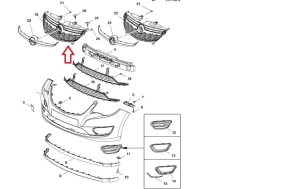 Krata wlotu powietrza Opel Karl