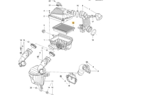 Rezonator filtra powietrza Opel Karl