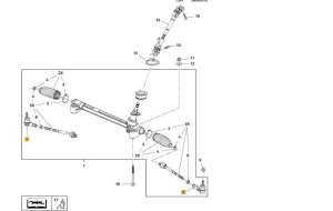 Końcówka drążka kieroniczego prawa Opel Karl