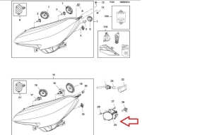 Przednie światło przeciwmgielne lewe Opel Corsa E