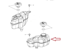 Zbiorniczek wyrównawczy płynu chłodzącego Opel Corsa E