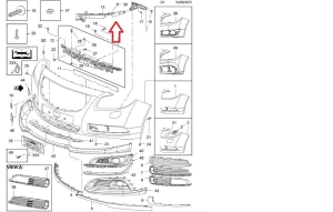 Wspornik zderzaka przedni lewy Opel Insignia A