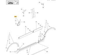 Zaślepka błotnika przy oknie przednia lewa Opel Mokka