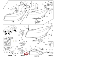 światło przeciwmgielne prawe Opel Insignia po 2014