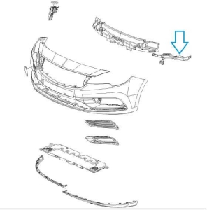 Wspornik przedniego zderzaka Astra K 