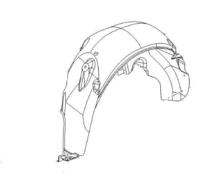 Nadkole tylne Astra K prawe