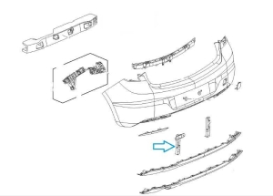 Wspornik tylnego zderzaka Astra K