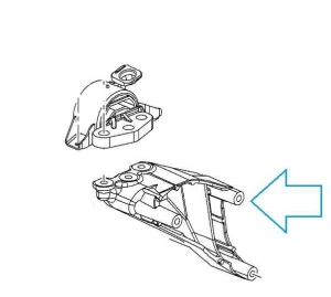 Wspornik poduszki silnika Opel