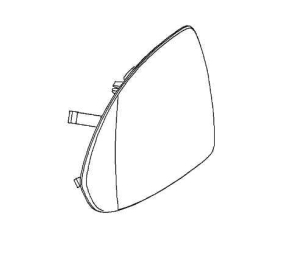 Szkło lusterka zewnętrznego Corsa E