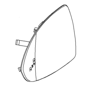 Szkło lusterka zewnętrznego Corsa E