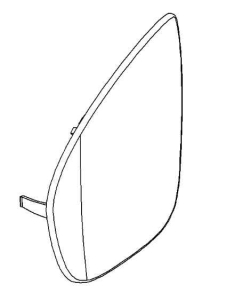 Szkło lusterka zewn. Meriva b