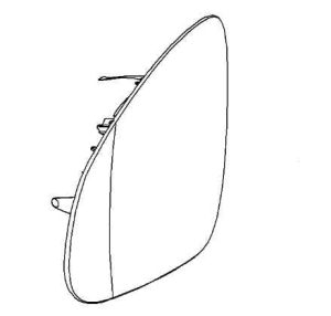 Szkło lusterka zewn. Astra J