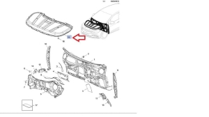 Wygłuszenie maski Opel Astra K