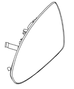 Szkło lusterka zewn. Corsa D