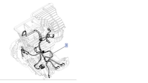 Wiązka nagrzewnicy i klimatyzacji Opel Corsa D