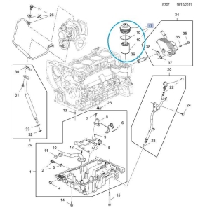 Pokrywa filtra oleju 