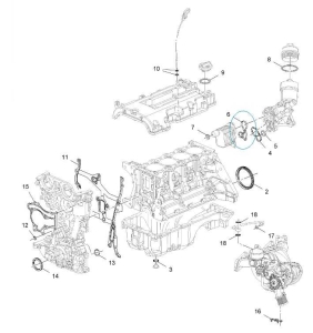 Uszczelnienie obudowy filtra oleju 