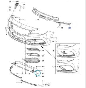 Nit mocowania elementów blacharskich Opel