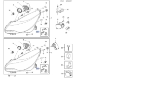 Zestaw naprawczy reflektora Opel Corsa D po liftingu