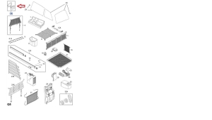 Zestaw wsporników do mocowania przegrody bagażnika Zafira B