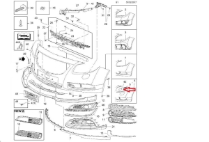 Zaślepka dyszy spryskiwacza reflektora Opel Insignia country tourer od 2015r lewa