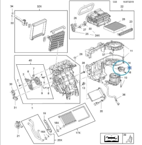 Regulator dmuchawy Opel