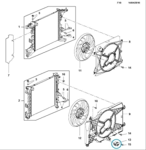 Opornik silnika wentylatora 