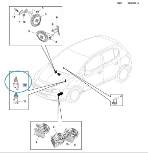 Przełącznik pokrywy silnika 
