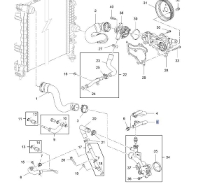 Przewód wody Opel Meriva b
