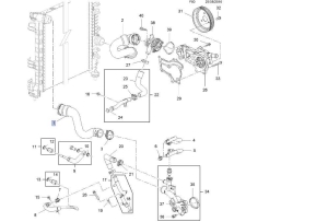 Wąż chłodnicy wody Opel Meriva b 1,4 turbo benzyna