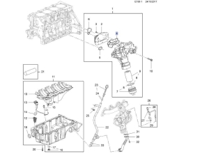 Uszczelka obudowy filtra oleju Opel 