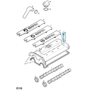 śruba pokrywy zaworów 