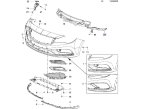Wspornik pod reflektorem Astra K lewy