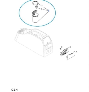 Popielniczka tunelu środkowego 