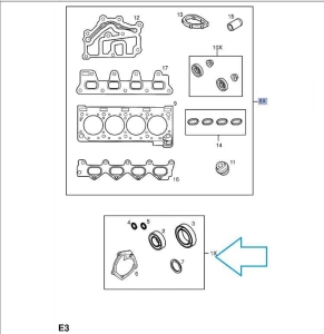 Zestaw uszczelek bloku silnika Vivaro A