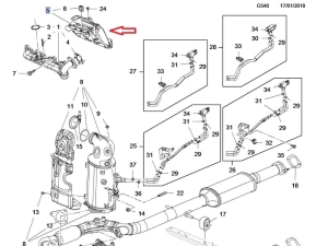uszczelka kolektora wydechowego opel 1,6 diesel
