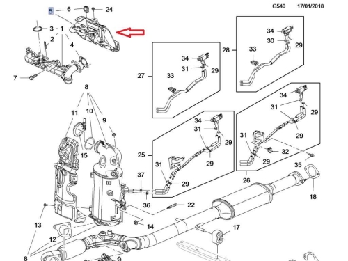 uszczelka kolektora wydechowego opel 1,6 diesel
