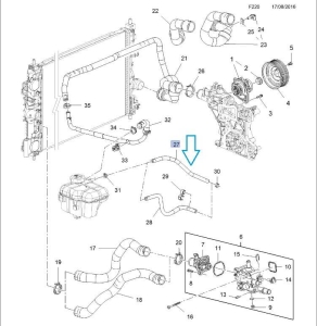Wężyk odgazowywania zbiorniczka chłodniczego 