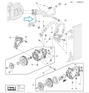Wąż nagrzewnicy wylotowy Astra J