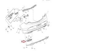 Oprawka wydechu Astra J GTC OPC