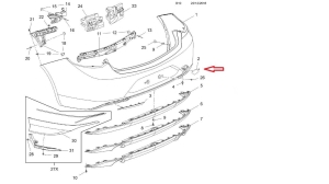 Zaślepka ucha haka holowniczego Insignia B