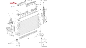 Kierownica wlotu powietrza Astra K lewa górna
