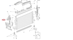Kierownica wlotu powietrza Astra K lewa