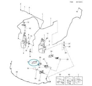 Zaślepka dyszy spryskiwacza Astra J