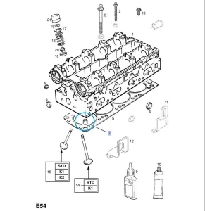 Tuleja ustalająca głowicę Astra H