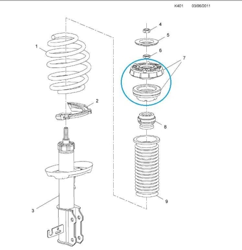 Poduszka mcpersona Zafira C