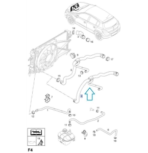 Przewód wylotowy chłodnicy Astra H