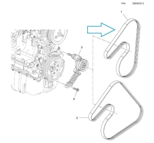 Pasek napędu Opel Adam