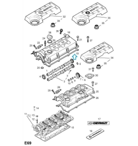 Uszczelka pokrywy zaworów Combo C 1.7