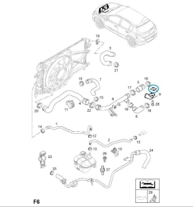 Uszczelka złącza wodnego Astra H
